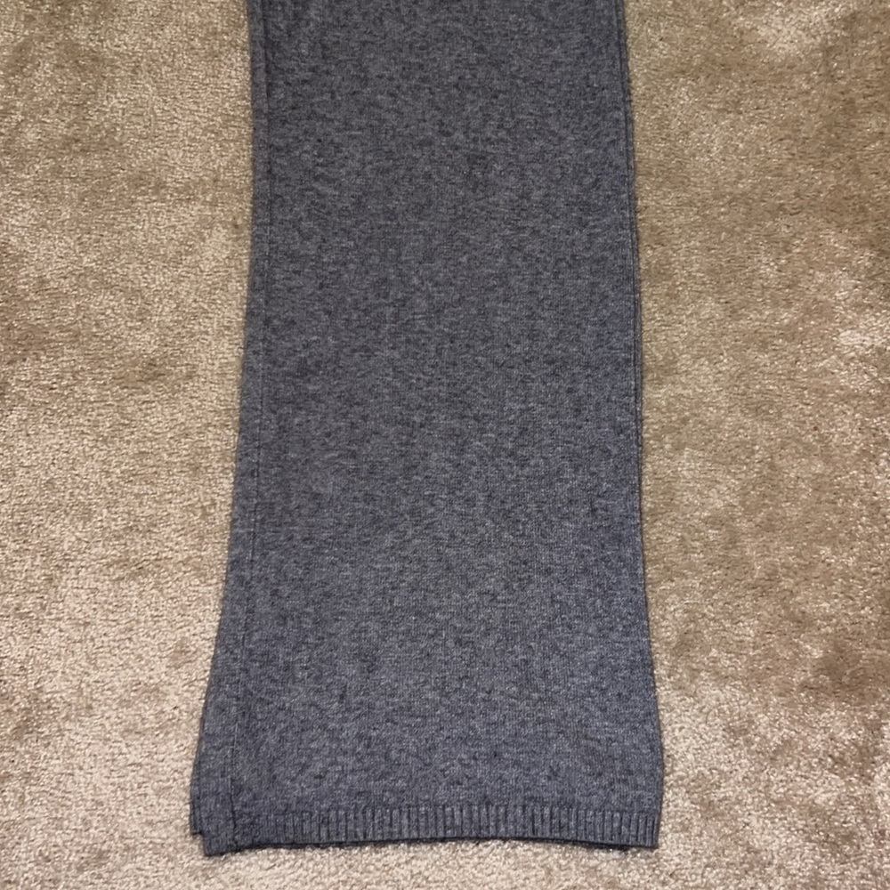 Baci Mini wide leg sweater pant. Sundance Catalog. Size Large. EUC! Gray! - Picture 5 of 16